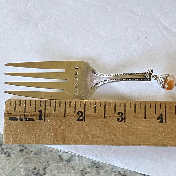 Handcrafted Cheese Forks Puritan Silverplate Set of 4 Sharp Creamy Stinky Smokey - Picture 9 of 9